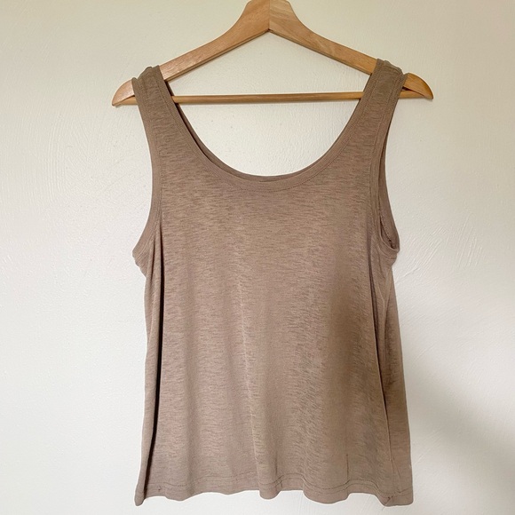 Madewell Taupe Tank Top - Picture 1 of 7